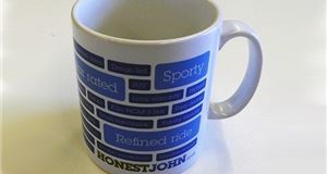 An Honest John Car Chooser mug