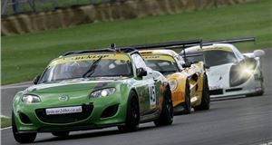 Mazda MX-5 GT On Podium at Donington