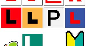 L plates from around the world