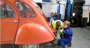 Master mechanic, aged eight. 