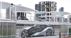 Inside the BMW Olympic Pavillion