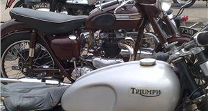 Classic Bikes and Cars at Croft Nostalgia Weekend