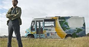 Rubbish Powered Scrap Bus Reaches Asia