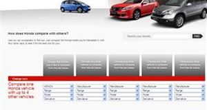 HONDA LAUNCHES NEW CAR COMPARATOR