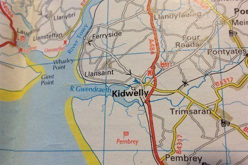 Kidwelly On Map