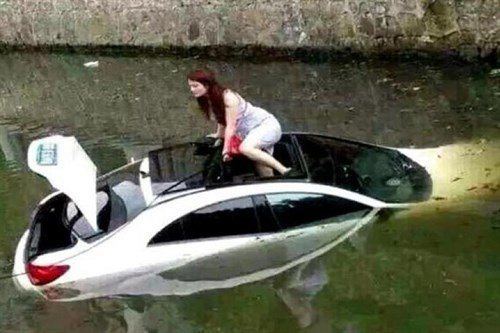 Mercedes In River Wrecked Exotics