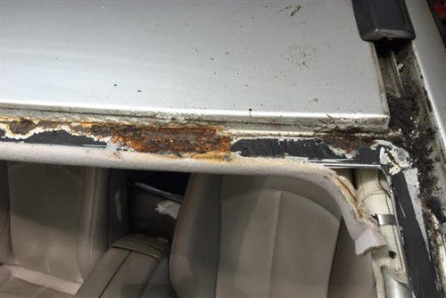 Mercedes Screen Surround Rust