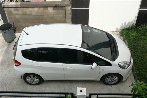 Honda Jazz 9 Rental Looking Down