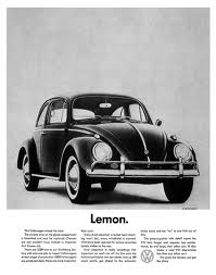VW Beetle Lemon Ad