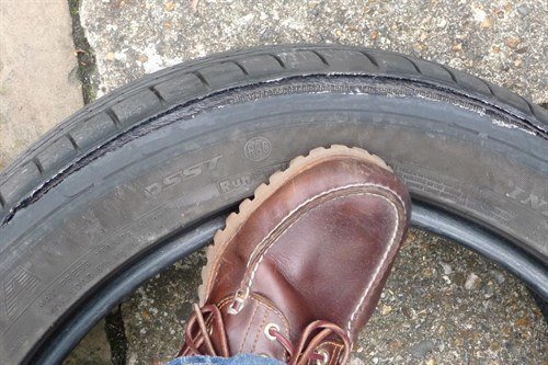 Speed Cushion Tyre Damage 2