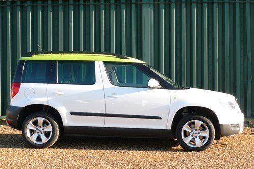 Skoda Yeti Green Top Side