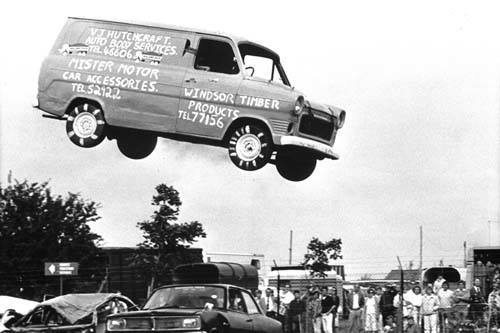 Ford Transit Leaping Cars 799