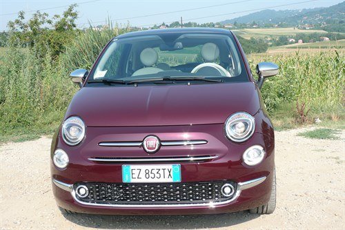 FIAT 500 2015 Burgundy Front