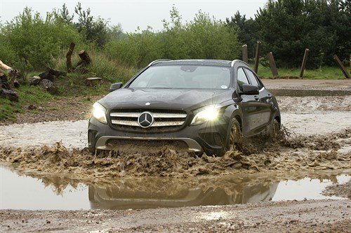Mercedes GLA Mud Puddle