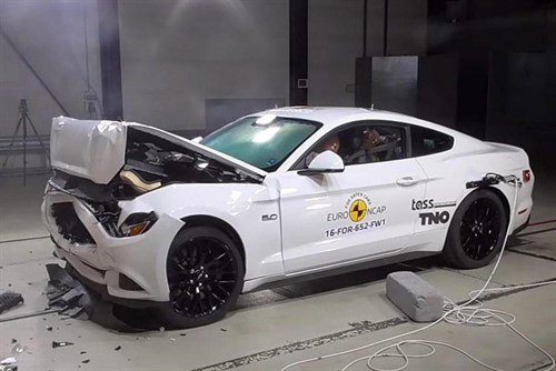 Ford Mustang 2017 NCAP Crash Test 