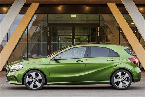 Mercedes Benz A Class 2016 Side Green