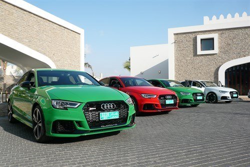 Audi RS3 400s Lined Up