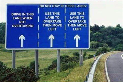 Motorway Lane Discipline Retouched