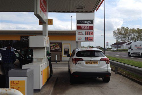 Honda HRV LT Fuel Stop Rear May 2016