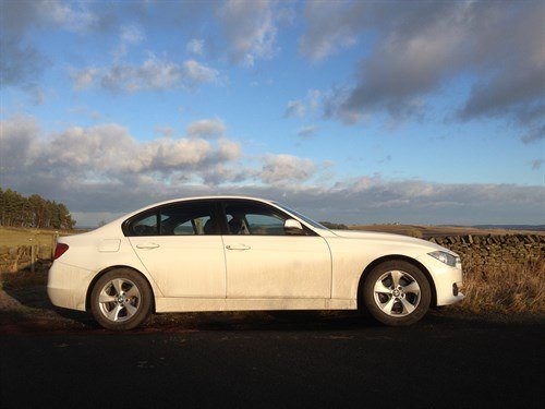 BMW F30 320d ED Side White (1)