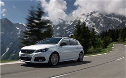 Peugeot 308 2017 F34 White Mountains Cornering