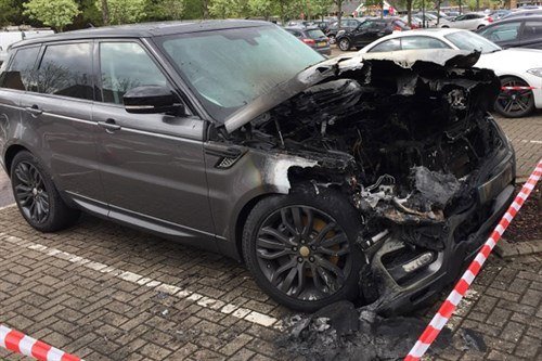 LR Range Rover Sport Burned Out