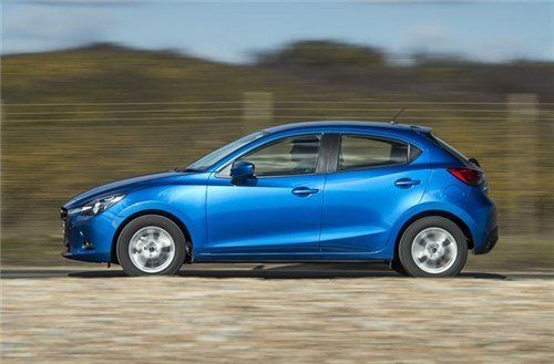 Mazda 2 2014 Side Blue