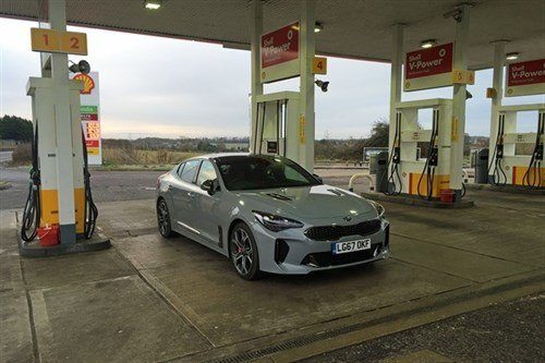 KIA Stinger Shell Station