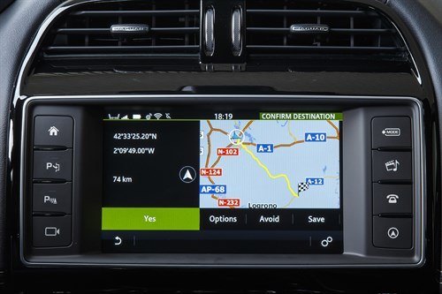 Jaguar XE Satnav Waypoint