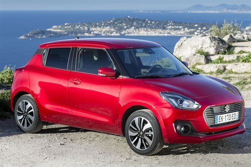Suzuki Swift 2017 Red F34 Cliff Top