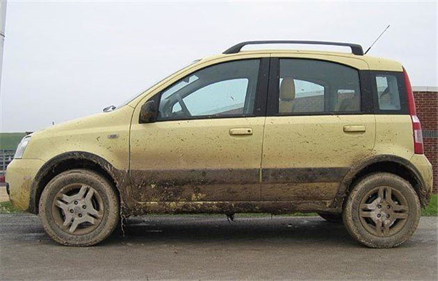 FIAT Panda 4x 4 Side 2005 Muddy