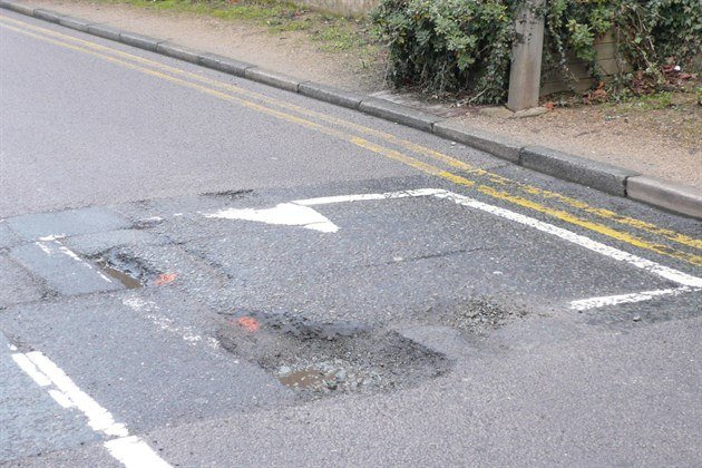 Speed Cushion Pothole Damage