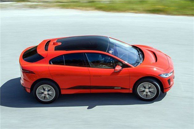 Jaguar I-Pace Top Over Side Red