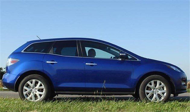 Mazda CX7side Blue