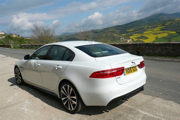 Jaguar XE R34 Rape Seed Fields In Background