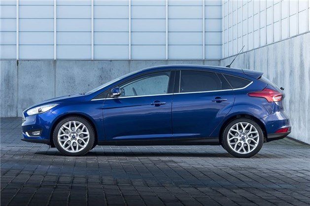 Ford Focus 2014 Side Blue