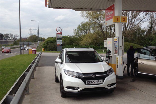 Honda HRV LT Fuel Stop Front May 2016