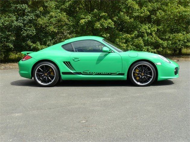 Porsche Cayman S 2012 Side Green