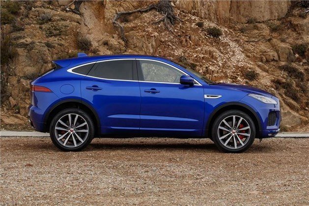 Jaguar E-Pace Side Blue