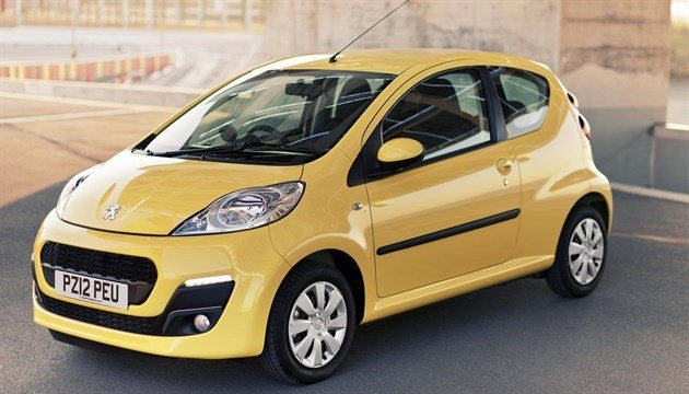 Peugeot 107 2012 F34 Yellow