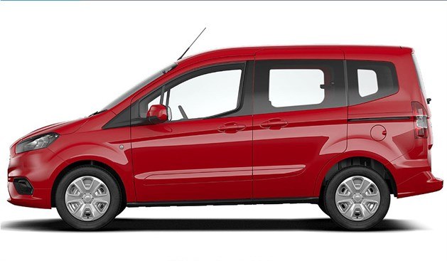 Ford Tourneo Courier 2018 Side Red (1)