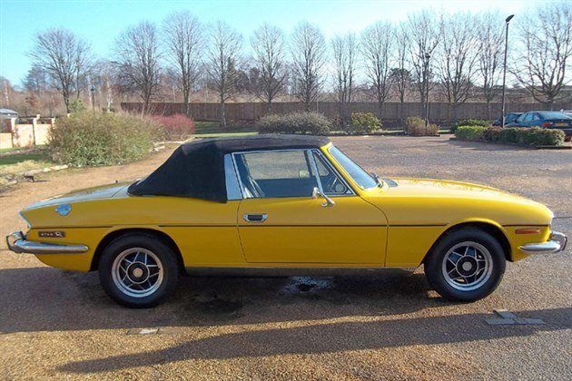 Triumph Stag Side Yellow