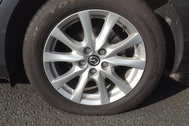 Mazda 6 Punctured Tyre
