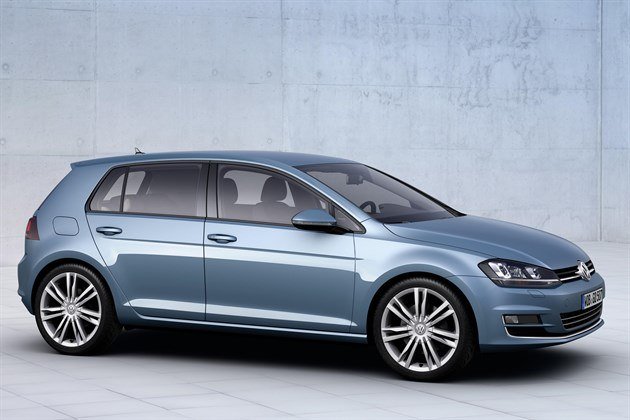 VW Golf VII F34 Blue Static