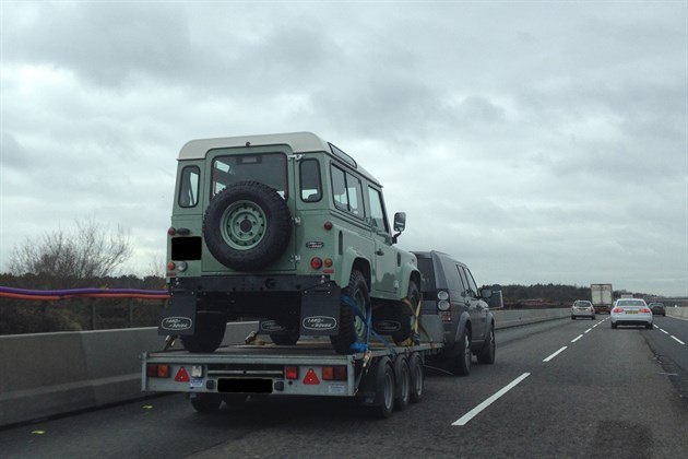 Land Rover Defender Trailer Queen Retouched