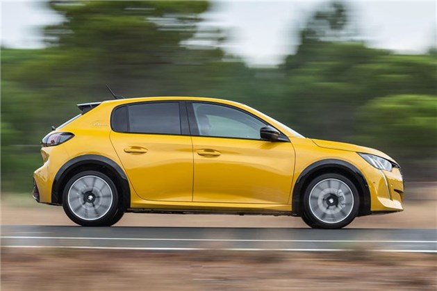 Peugeot 208 2020 Side Yellow