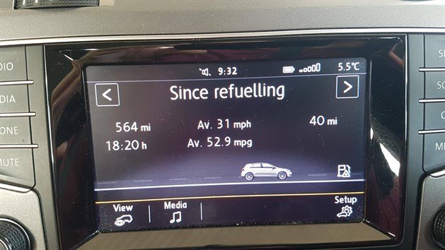 VW Golf 1.4TSI 52.9mpg