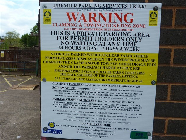 Parking Notice Premier Parking Tiverton