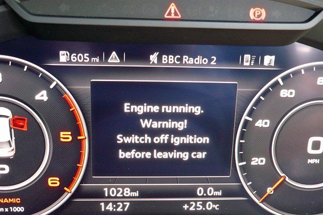Engine Running . Warning ! Switch Off Ignition