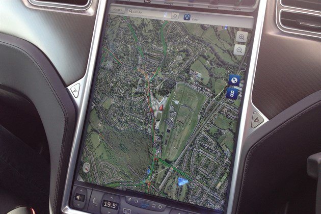 Tesla Model S P85+ Google Map